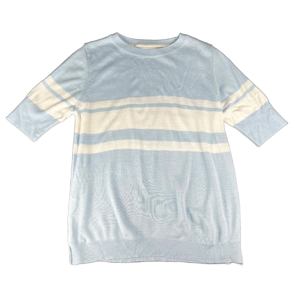 Mer Sea Women’s Stripe Short Sleeve Pullover In Size M